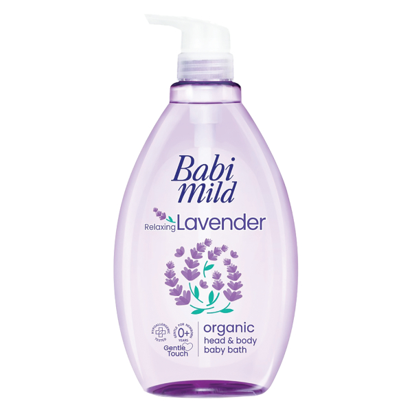 Sữa Tắm Gội Trẻ Em Babi Mild Lavender 800Ml