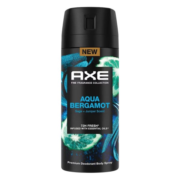 Xịt Ngăn Mùi Toàn Thân Axe Hương Nước Hoa Aqua Bergamot 135Ml