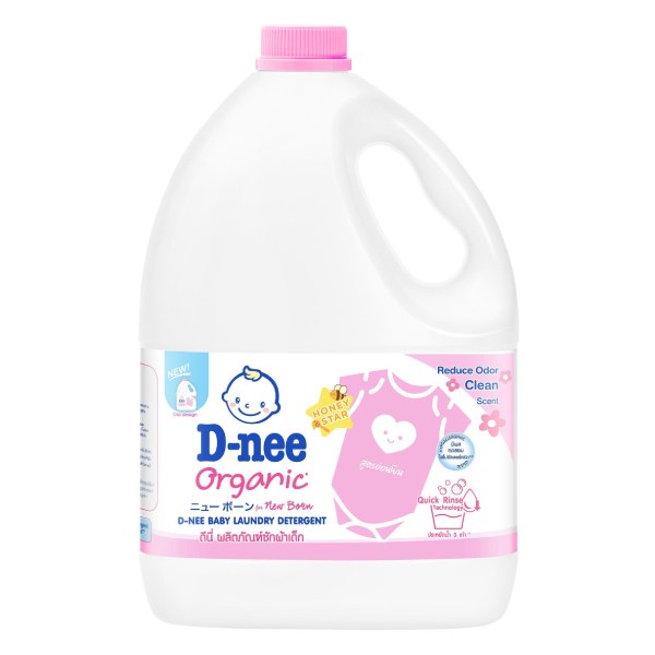 Nước Giặt Em Bé D-Nee Hồng Can 3L
