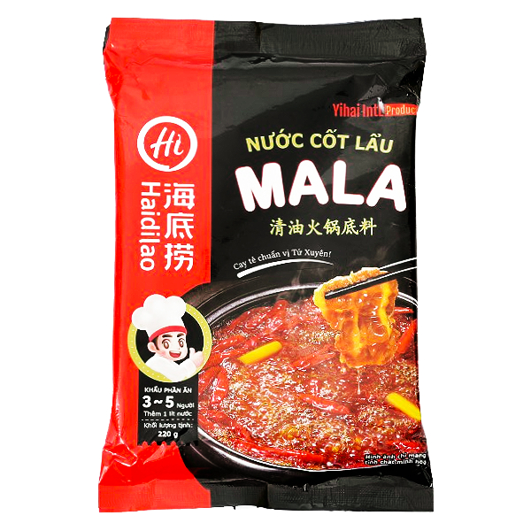Cốt Lẩu Mala Haidilao Gói 220G