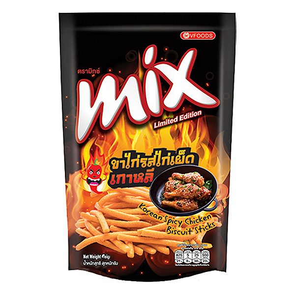 Bánh Que MIX Hương Vị Gà Cay Hàn Quốc Gói 50G