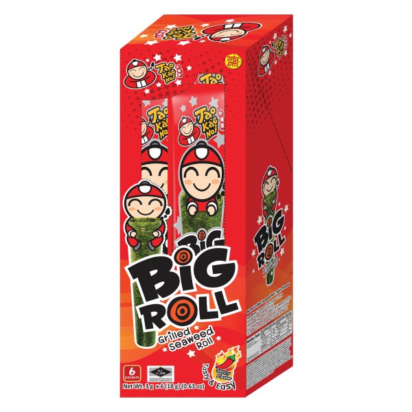 Snack Rong Biển Big Roll Tao Kae Noi Vị Cay 18G