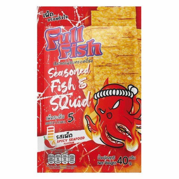 Snack Cá Mực Full Fish Vị Hải Sản Cay 40G