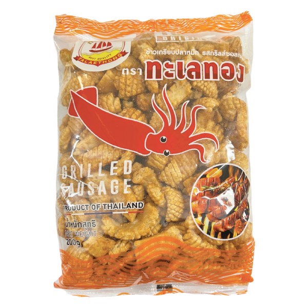 Snack Mực Talaethong Vị Xúc Xích Nướng Gói 200G