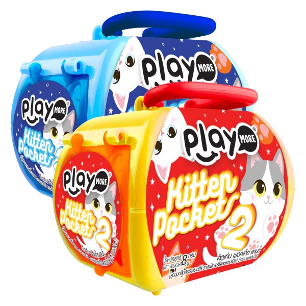 Kẹo Xương Cá Và Lồng Mèo Playmore 8G