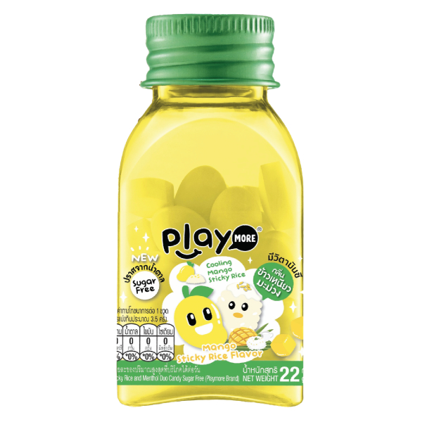 Kẹo Playmore Vị Xôi Xoài Hũ 22G