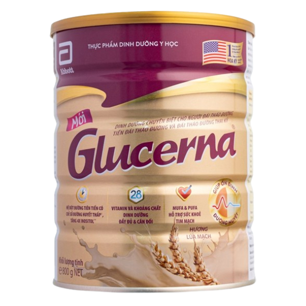 Sữa Bột Abbott Glucerna Lúa Mạch Hộp Thiếc 800G