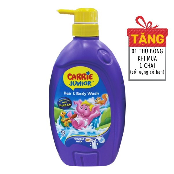 Sữa Tắm Gội Carrie Junior Double Milk 700G