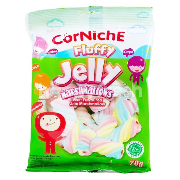 Kẹo Dẻo Marshmallows Corniche Vị Hoa Quả Gói 70G