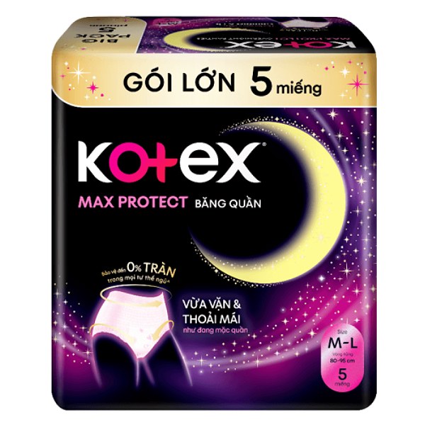Băng Vệ Sinh Quần Kotex M-L 5 Miếng