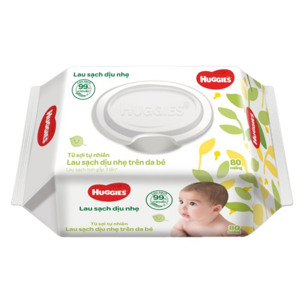 Khăn Ướt Huggies Dịu Nhẹ 80 Miếng