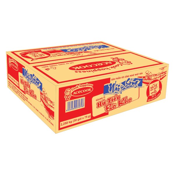 Hủ Tiếu Bò Kho Nhịp Sống Thùng 30 Gói 75G