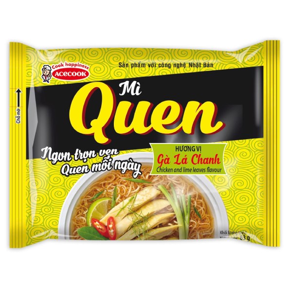 Mì Quen Acecook Gà Lá Chanh Gói 63G