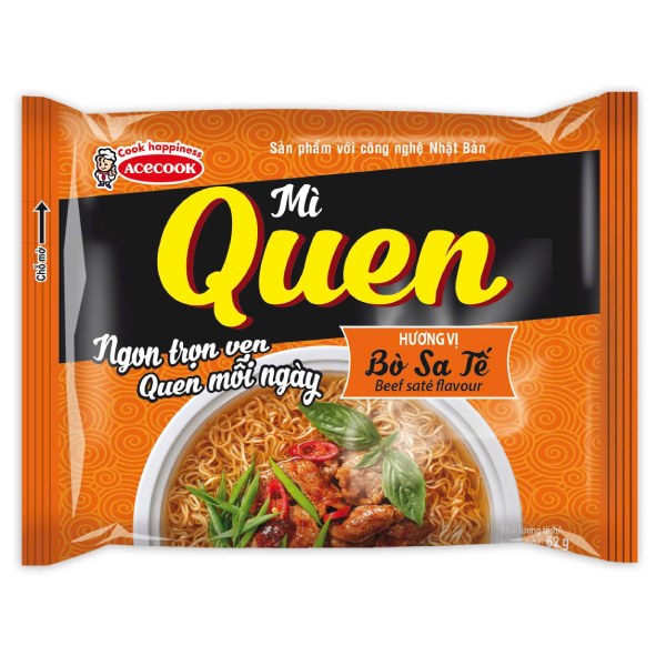 Mì Quen Acecook Bò Sa Tế Gói 62G