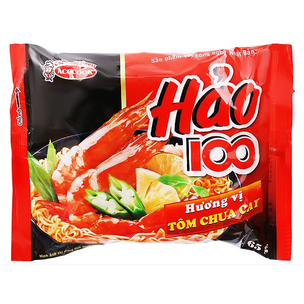 Mì Hảo 100 Tôm Chua Cay 65G