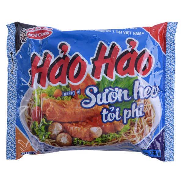 Mì Hảo Hảo Vị Sườn Heo Tỏi Phi 73G