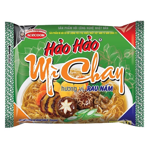 Mì Hảo Hảo Chay Rau Nấm Gói 74G
