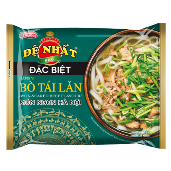 Phở Đệ Nhất Đặc Biệt Bò Tái Lăn Gói 68G