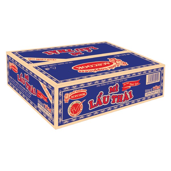 Mì Thế Giới Mì Lẩu Thái Tôm Thùng 30 Gói 81G