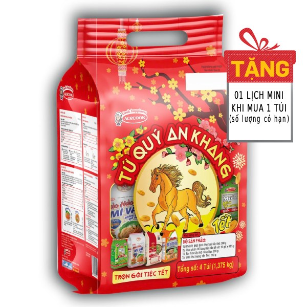 (Only Emartmall) Set Quà Tặng Acecook Tứ Quý An Khang 1375G
