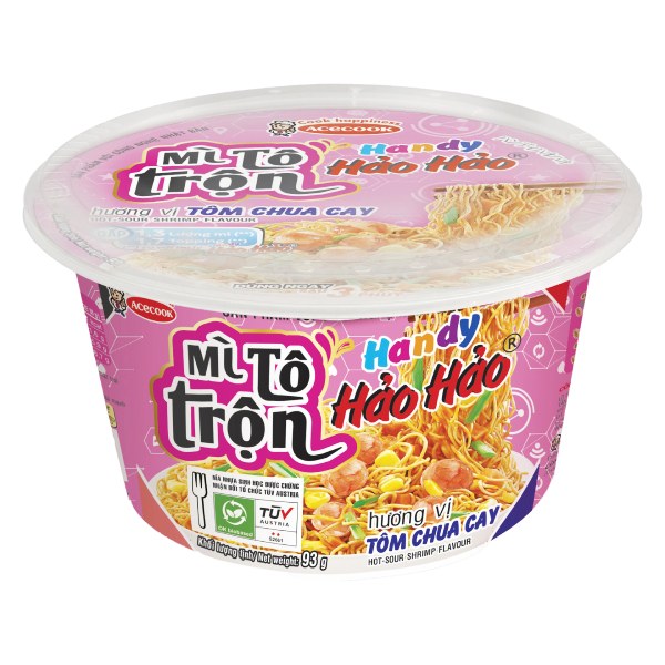 Mì Trộn Handy Hảo Hảo Tôm Chua Cay Tô 93G