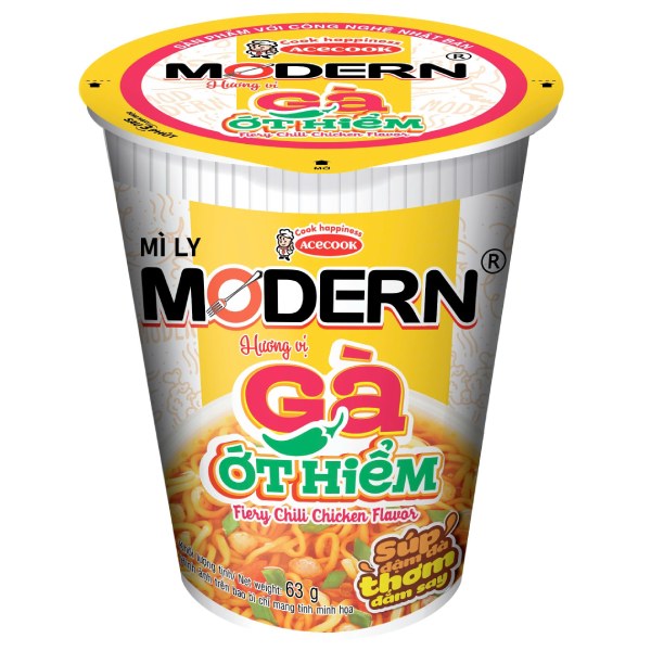 Mì Modern Gà Ớt Hiểm Ly 63G