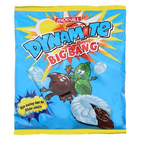 Kẹo Dynamite Bigbang Bạc Hà Nhân Socola Gói 112G