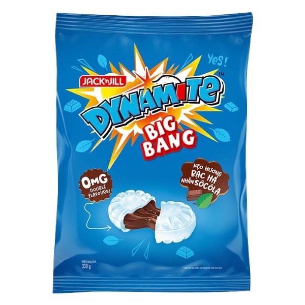 Kẹo Dynamite Bigbang Bạc Hà Nhân Socola Gói 308G