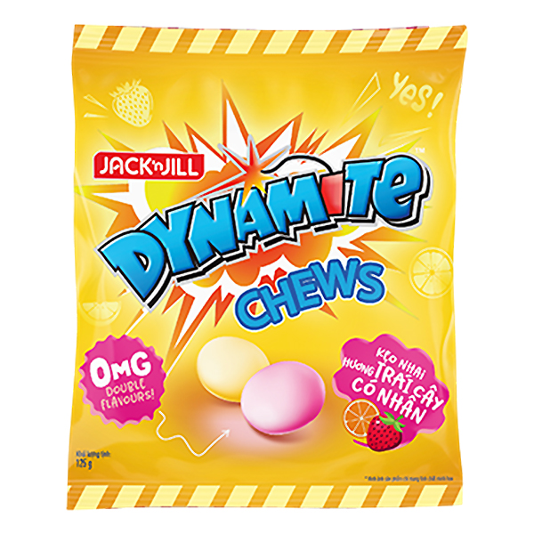 Kẹo Mềm Dynamite Trái Cây Gói 125G