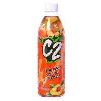 Trà Đen C2 Hương Đào Chai 455Ml