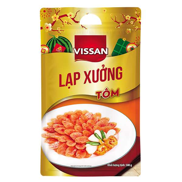 Lạp Xưởng Vissan Tôm Gói 500G