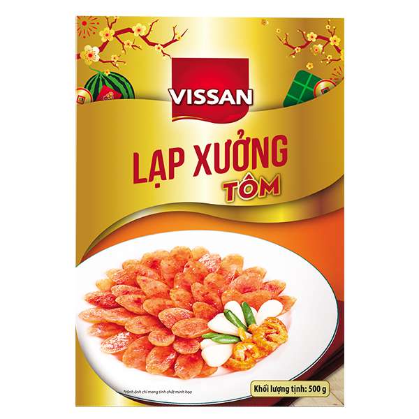 Lạp Xưởng Vissan Tôm Hộp 500G