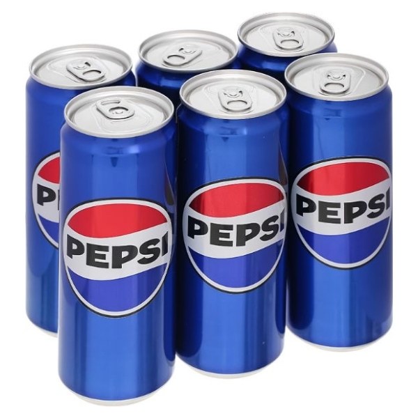 Lốc 6 Nước Ngọt Pepsi Cola Sleek Lon 320Ml