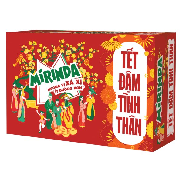 Nước Ngọt Mirinda Xá Xị Sleek Thùng 24 Lon 320Ml