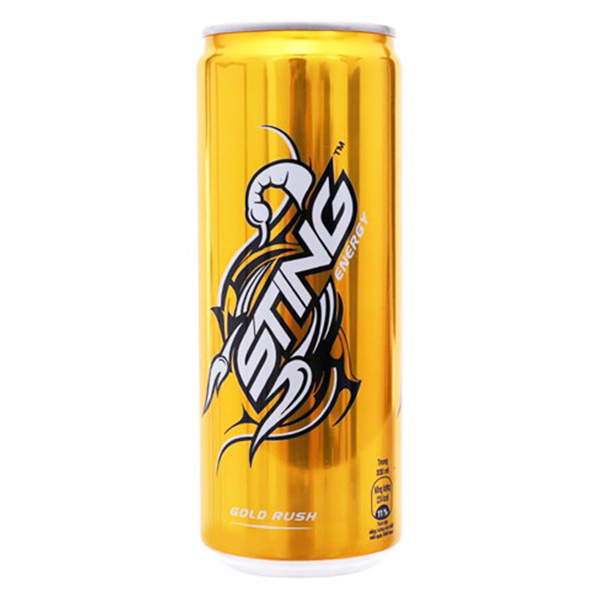 Nước Tăng Lực Sting Vàng Sleek Lon 320Ml