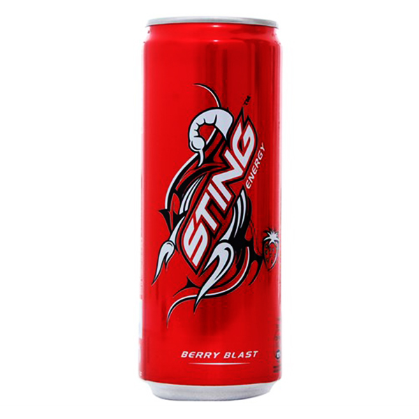 Nước Tăng Lực Sting Dâu Sleek Lon 320Ml