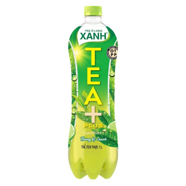 Trà Ô Long Tea Plus Vị Trà Xanh Chai 1L