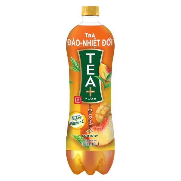 Trà Ô Long Tea Plus Vị Đào Chai 1L
