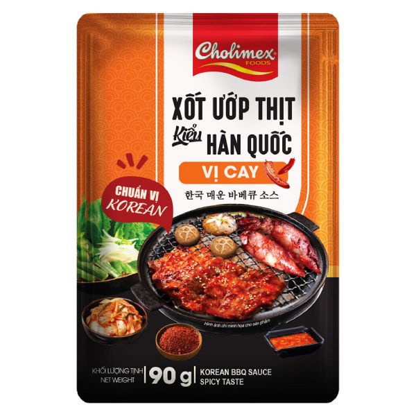 Xốt Ướp Thịt Hàn Quốc Cay Cholimex Gói 90G