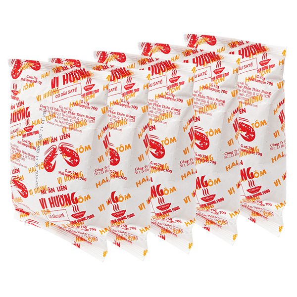 Lô 5 Mì Sa Tế Giấy Vị Hương 70G