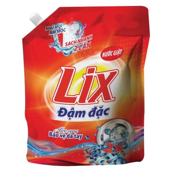 Nước Giặt Lix Đậm Đặc Túi 3.2Kg