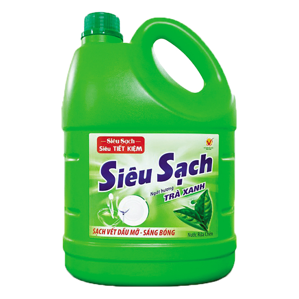 Nước Rửa Chén Lix Siêu Sạch Trà Xanh 3.5Kg
