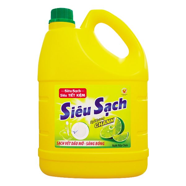 Nước Rửa Chén Lix Siêu Sạch Chanh 3.5KG