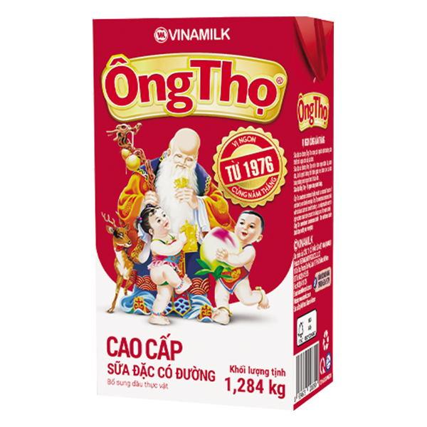 Sữa Đặc Có Đường Ông Thọ Đỏ Hộp Giấy 1284G