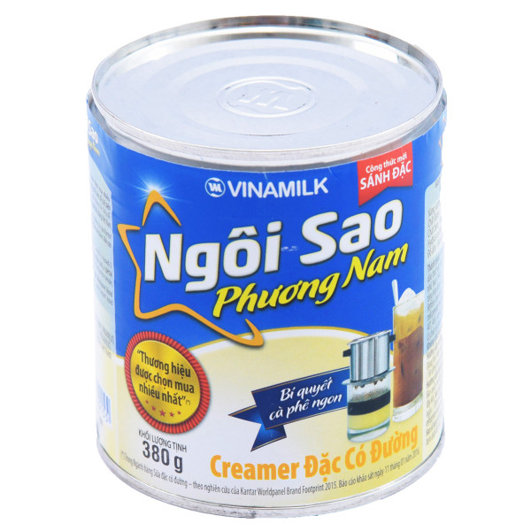Sữa Đặc Có Đường Ngôi Sao Phương Nam Xanh Dương Lon 380G