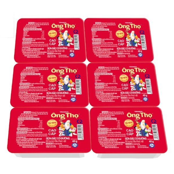 Sữa Đặc Có Đường Ông Thọ Đỏ Vỉ 6 Hộp*40G