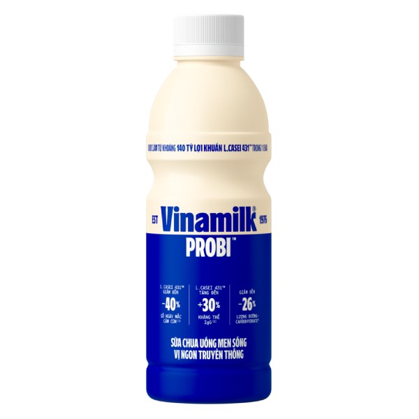 Sữa Chua Uống Men Sống Vinamilk Probi Có Đường Chai 700Ml