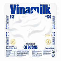 Lốc 4 Sữa Chua Ăn Vinamilk Có Đường 100G