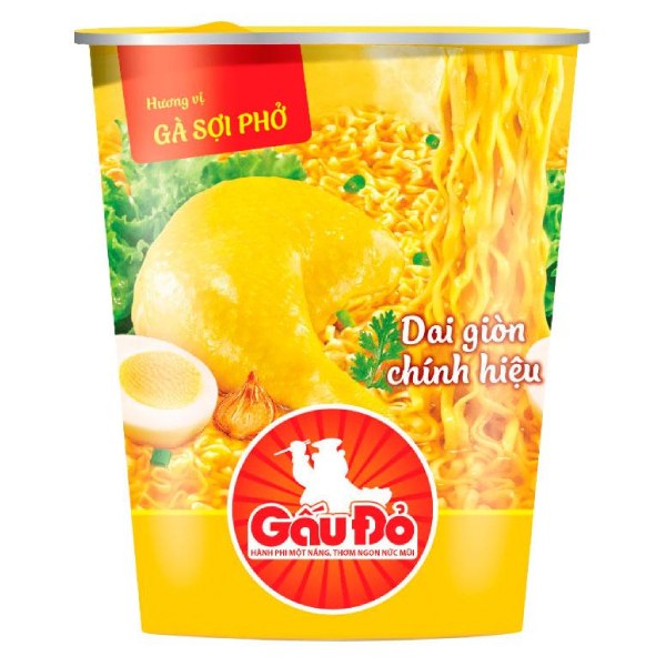 Mì Gấu Đỏ Gà Sợi Phở Ly 65G