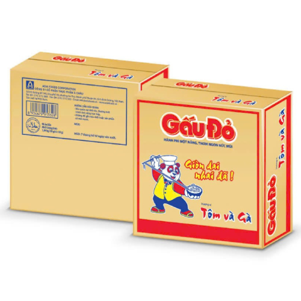 Mì Gấu Đỏ Tôm Gà Thùng 30 Gói 63G